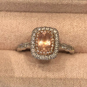 Neil Lane Morganite and Diamond Engagement Ring